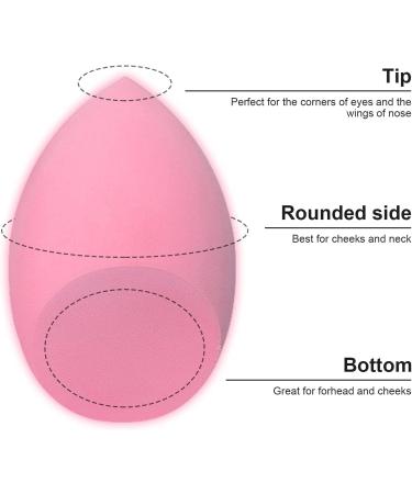 4 Pieces Pink Make-Up Sponges | Beauty Blenders for Liquid Foundation Concealer & Powder - International Shipping - Buy Online on GoSupps.com