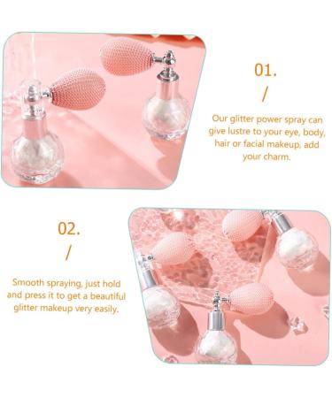 FOMIYES 2pcs High Gloss Dusting Body Highlighter Glitter Spray for Hair and Body Makeup Glitter The Face 7.5x7cm x2pcs Whitex2pcs - Buy Online on GoSupps.com