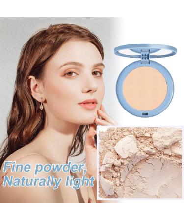Horuili Matte Pressed Powder Dry and Wet Matte Powder Matte Smooth Setting Powder Makeup Light Fixative Powder Water Resistant and Non-Removing (Natural Beige) - Buy Online on GoSupps.com