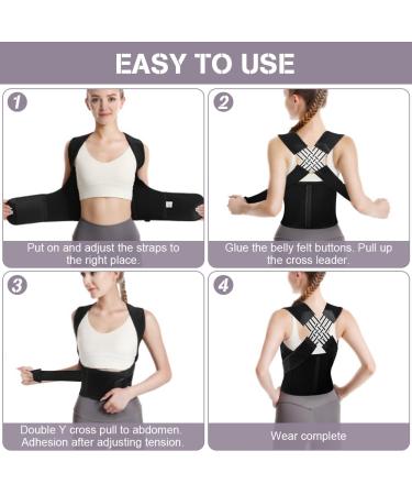 Acwoo Posture Correction Trainer for Men & Women - Adjustable Back Support Belt with Breathable Shoulder Straps (XL) | Improve Posture & Relieve Neck & Shoulder Pain - Buy Online on GoSupps.com