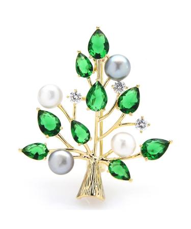Pin Jewelry Gifts for Women Ladies Elegant Natural Tree Brooch Tree Shaped Brooch Party Banquet Brooch Ladies Fashion Accessories Brooches & Pins