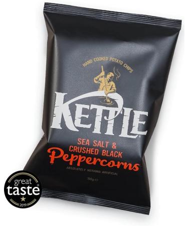 Kettle Chips with Sea Salt/Crushed Black Pepper 150g - Buy Online on GoSupps.com