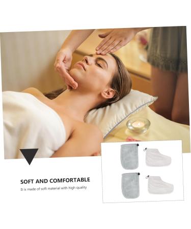 Healeved 4 Pairs Gloves Mittens Foot Spa Covers Paraffin Glove Mitten Kit Wax Bath Foot Cover Pedicure Liners Paraffin Wax Foot Cover Nursing Accessories Short Boots Take a Bath - Buy Online on GoSupps.com