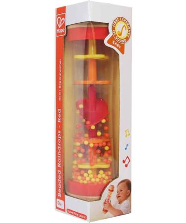 Hape Rainmaker Mini Wooden Rattle Musical Toy - Eco-Friendly Red Baby Gift | International Shipping Available - Buy Online on GoSupps.com