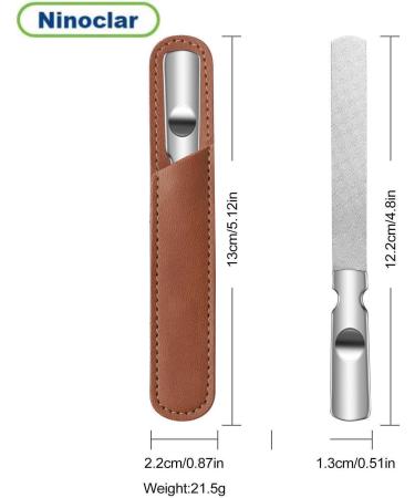 Stainless Steel Nail File Double-Sided Nail File Metal Nail File Reusable Natural Nail Art File Nail Art Tool Home Salon or Travel Mini Nail File Suitable for Both Men and Women - Buy Online on GoSupps.com