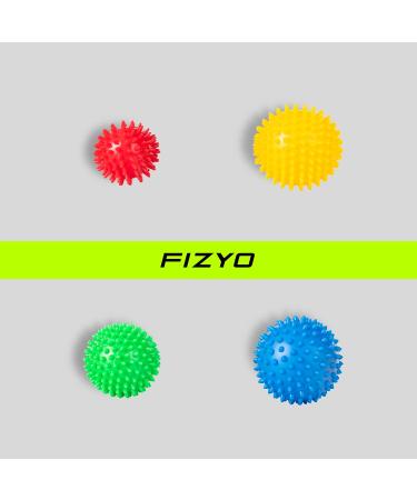 Fizyo Igelball 4er Set Massage Globe Set for Reflex Zones Muscle Relaxation & Pain Relief | Spiked Balls for Hand Foot & Back Massage - Buy Online on GoSupps.com