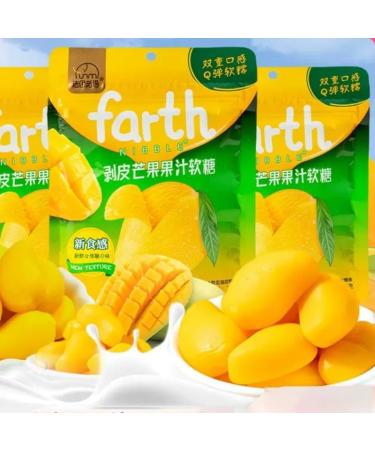 Peeling Fudge Mango Gummies75g/bag Fun Gummy Peelable Mango Soft Candy Fruit Juice Content Gummy Candy Chinese Casual Sweets Dim Sum Healthy Sugary Candies Delicious Dessert Snacks Gift (Mango 1bag) Mango 1bag - Buy Online on GoSupps.com