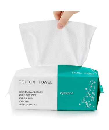 Disposable Face Towel Face Cloths for Washing Face Soft Cotton Face Towels Facial Cloths Towelettes for Washing and Drying for Cleansing and Skincare Office Makeup Remover 1