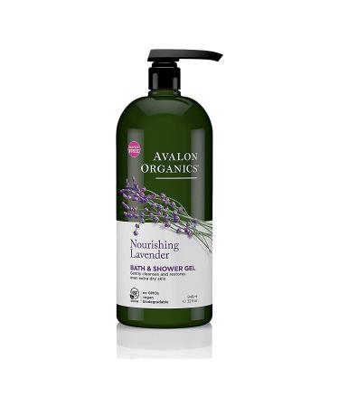 Avalon Organics Bath & Shower Gel Nourishing Lavender 32 fl oz (946 ml)
