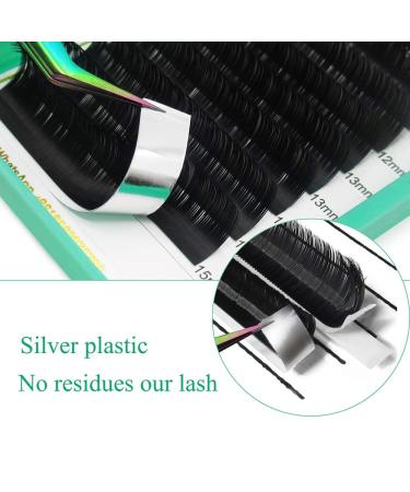 Shop D-0.20 Ellipse Flat Lash Extensions - Matte Black 9-18mm | Premium Flat Lashes for Stunning Looks - Buy Online on GoSupps.com