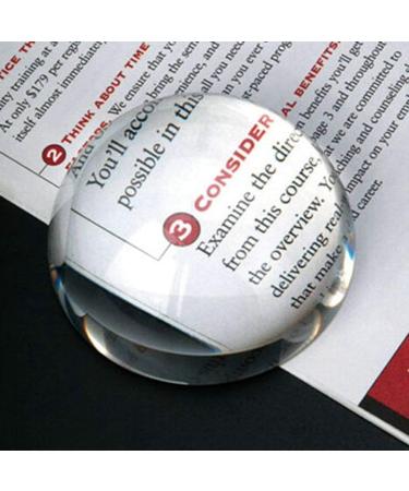 100mm Large Magnifying Glass Dome Paperweight Crystal Hemisphere Magnifier Reading Aid Good Times - Buy Online on GoSupps.com