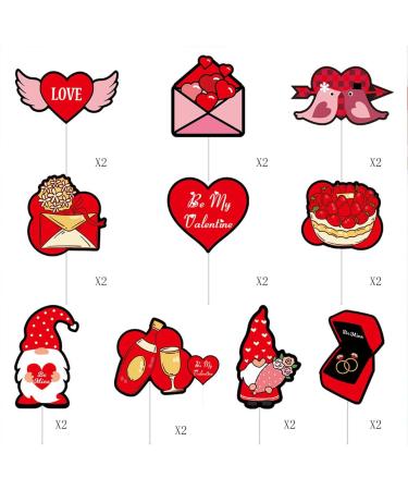 Heart Cupcake Toppers Valentine 's Day Cupcake Picks Wedding Cake Decorations BE MINE Make proposal Cupcakes Topper Cake Decoration Cake Picks Dessert(20 pcs) - Buy Online on GoSupps.com