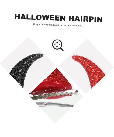 FRCOLOR 1 Set 2 Pairs Horn Hairpin Devil Hair Clips Horn Hair Clips Christmas Bobby Horror Hair Clips Hair Accessories for Prom Hairpin for Halloween Flash Metal Makeup Baby Girl - Buy Online on GoSupps.com