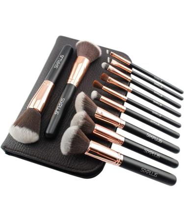 SIXPLUS 11Pcs Makeup Brushes Set Professional with Case - Royal Golden Brushes for Foundation, Powder, Concealer, Eyeshadow, Blush - Portable Storage Bag & Guide Included - Best Make Up Brush Kit Gift for Women - Buy Online on GoSupps.com
