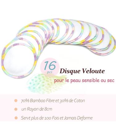 Comffy Washable Makeup Remover Cotton Pads Organic Cotton Makeup Remover Pads Bamboo Makeup Remover Pads Makeup Remover Wipe Towel - Pack of 19 (A) - Buy Online on GoSupps.com