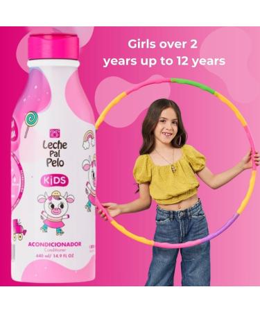 Leche Pal Pelo Kids Conditioner - Moisturizing Gentle Detangling & Strengthening | Paraben-Free | 14.9 fl. oz - Buy Online on GoSupps.com