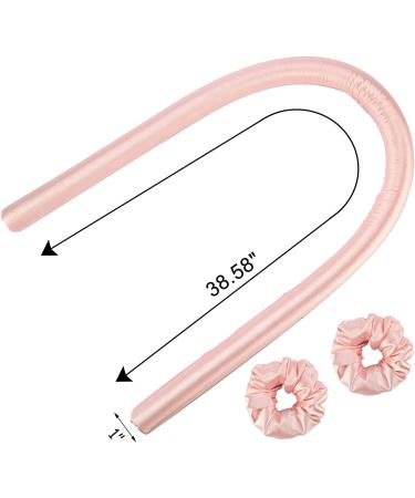 Heatless Hair Curlers for Long Hair - Soft Foam Curling Rod Headband, No Heat Overnight Curls (Pink) - Buy Online on GoSupps.com