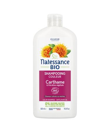 Natessance Natessance - Color Shampoo - Organic Safflower & Vegetable Keratin - Certified Organic Cosmos Organic - 100% Vegetable Bottle - 500ml