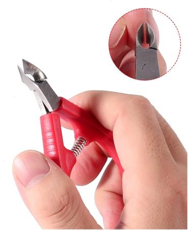 PSGS 1pc Nail Art Red Stainless Steel Cuticle Manicure Cutter Nippers Clipper Tool Cuticle Scissor Trimmer Manicure Tool (Color : Pink) - Buy Online on GoSupps.com