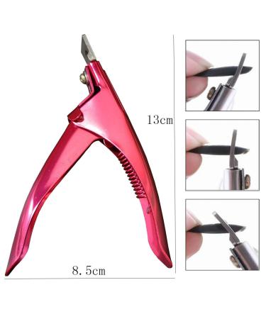 Clear Coffin False Nails Kit with Glitter Flakes - 500pc Full Cover Acrylic Tips & Tools for Manicure - Buy Online on GoSupps.com