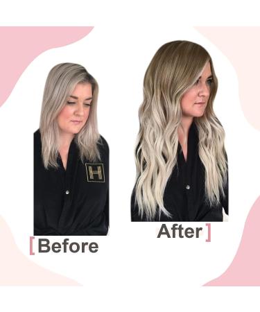 Easyouth 16 Remy Human Hair Keratin Bond Extensions - Ash Brown & Platinum Blonde Mix | 50g 50 Pieces #8/60/18 - Buy Online on GoSupps.com