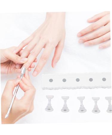 FRCOLOR Magnetic Base Manicure DIY Nail Stand nail practice stand nail tips display board fake nail holder false nail tips display polish stick Manicure Practice Stand Acrylic - Buy Online on GoSupps.com