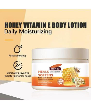 Grospe Body Lotion for Dry Skin Natural Honey Skin Moisturizing Cream with Manuka Honey Essence Long-lasting 48-Hour Hydration for Men & Women Body Cream for Autumn and Winter 140g/4.9fl oz - Buy Online on GoSupps.com