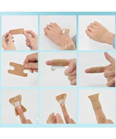 100PCS Assorted Styles Finger Knuckle Fabric Adhesive Bandages for Kids & Adults - Breathable, Hypoallergenic, Non-Stick Pad - First Aid & Wound Care - Buy Online on GoSupps.com