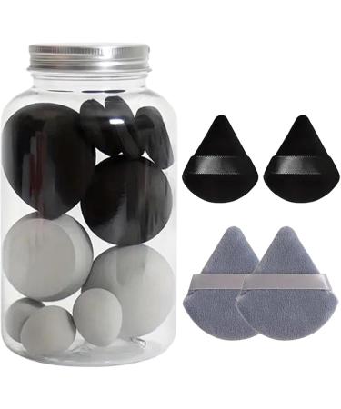 Make up Sponges | Blending Sponge & Makeup Sponge Set Powder Puff Long Lasting Beauty Sponge Wet & Dry Use for Women Girlfriend Mother Wife Black - Buy Online on GoSupps.com