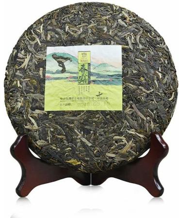 Lao Tong Zhi Haiwan G teau de th Puerh cru de printemps Chun Lu Sheng Th Puer 400g - Buy Online on GoSupps.com