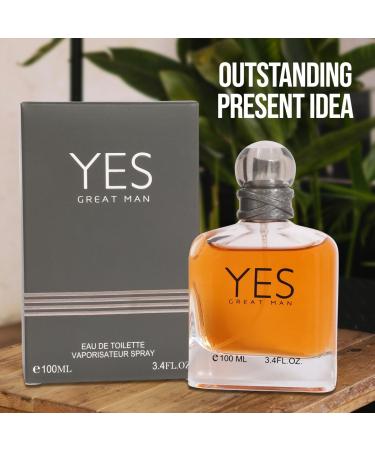 Yes Great Man Spray Cologne - Eau De Toilette for Men - 3.4 fl.oz - Buy Online on GoSupps.com