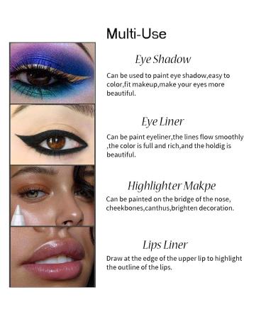 10 Colors Glitter Eyeliner Pencil Set for Women - Waterproof Metallic Eye & Lip Liners Kit - Professional Eye Makeup in Blue, Pearl, and More - Buy Online on GoSupps.com