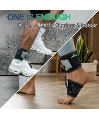 JOMECA Foot Drop Brace - Reel-Adjust Dorsiflexion AFO for Women & Men, Suitable for ALS, MS, Stroke, Diabetic Neuropathy - Black - Buy Online on GoSupps.com