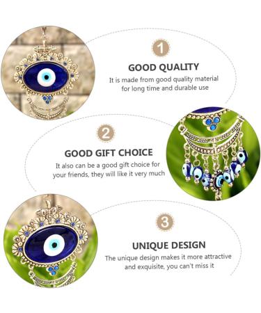 ABOOFAN 3pcs Blue Pendant Keychain Accessories Blue Eye Amulet Ornament Hanging Pendant Charm Devil Eye Rear - Buy Online on GoSupps.com