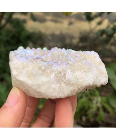Crystal Cluster Natural Aura Angel Quartz Cluster Plating Gemstone Cluster Beautiful Crystal Reiki Crystal Stone (Size : 100g) - Buy Online on GoSupps.com