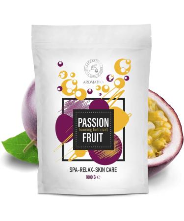 Passion Fruit Foaming Bath Sea Salt - 35 Oz | Bubble Bath with Almond & Grape Seed Oil | Aromatherapy Bath Salts for Relaxation - Buy Online on GoSupps.com