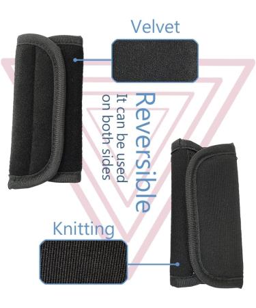 SeedFuture Baby Seatbelt Covers with Velcro Black 2 Pieces Adjustable and Universal Stroller Seat Strap Pads for Infants Kids Pushchair Seat Belt Cushion Black Shoulder Cushion - Buy Online on GoSupps.com