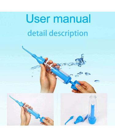 Affordable Non-Electric Portable Water Flosser | Cordless Oral Irrigator for Home & Travel - Simple Operation in Blue - Buy Online on GoSupps.com