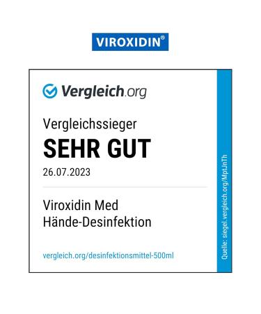 Viroxidine Med Disinfectant 5L - Top Hand Disinfectant Against Bacteria Viruses & Fungi | Limited Viruzid Plus EN 14776 Certified - Buy Online on GoSupps.com
