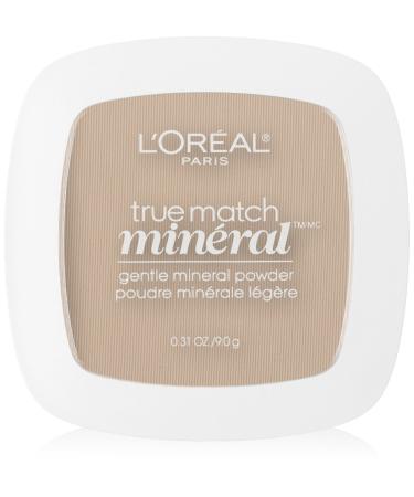 L'Oreal Paris True Match Mineral Pressed Powder  Soft Ivory  0.31 Ounce 402 Soft Ivory