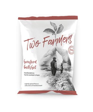 6 x Two Farmers Natural Hereford Bullshot Crisps 40g Plastic Free!