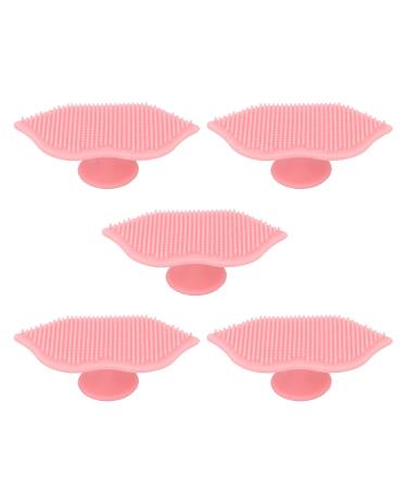 Silicone Exfoliating Lip Brush Set - 5 PCS Deep Cleaning Portable Travel-Friendly Lip Scrubbers with Sucking Cup - Buy Online on GoSupps.com