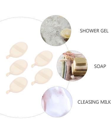 5 Pack Exfoliating Shower Loofah Sponge Pads | Body & Face Scrubber for Men & Women | Spa Quality Bath Brush - Buy Online on GoSupps.com