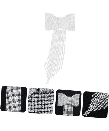 FRCOLOR Wedding Rhinestone Bow Tassel Hair Clip veils for brides rhinestone hair bowknot clip hair bow crystal bow clip veil hair bow luxurious bridesmaid rhinestones Bridal Hair Clip - Buy Online on GoSupps.com