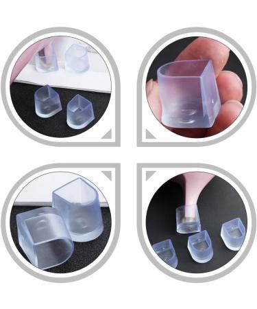Healifty High Heel Protectors 16pcs - Clear Heel Stoppers for Wedding Shoes - 1.5x1.5cm - Buy Online on GoSupps.com