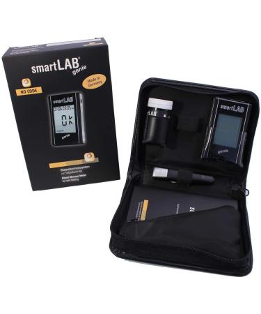 smartLAB Genie Blood Glucose Meter Bundle | 100 Test Strips & 100 Lancets | Large Display & Easy Read - Buy Online on GoSupps.com