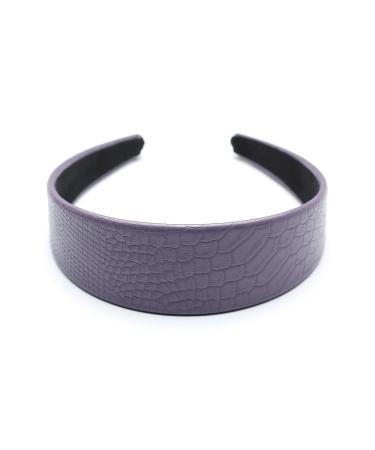 Buy QinGoo Wide Purple Leather PU Headband | Stylish Hair Accessories for Women | International Shipping Available - Buy Online on GoSupps.com