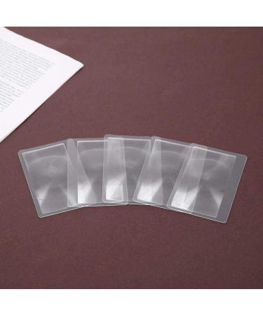 5pcs 3X Credit Card Shape Magnifiers Transparent Magnifier Fresnel Lens New Released - Buy Online on GoSupps.com