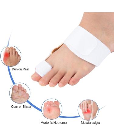 XinMyd Bunion Corrector Orthopedic Toe Separator for Hallux Valgus | 2-Pack Day/Night Use for Women (White) - Buy Online on GoSupps.com