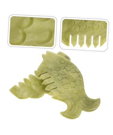 Buy Google Jade Scalp Massage Combs - 2 Piece Head Kamm for Gua Sha Hair Care - Buy Online on GoSupps.com